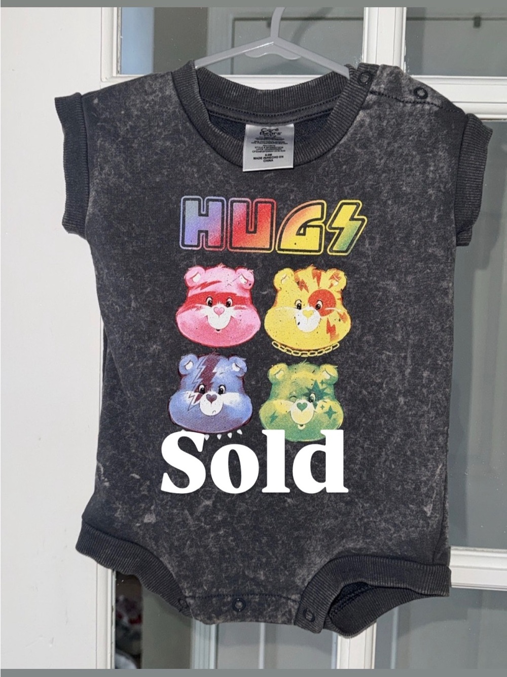 HUGS Care Bears Baby Shortie Romper Size 6/9M